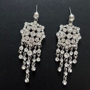 Rhinestone Chandelier Earrings